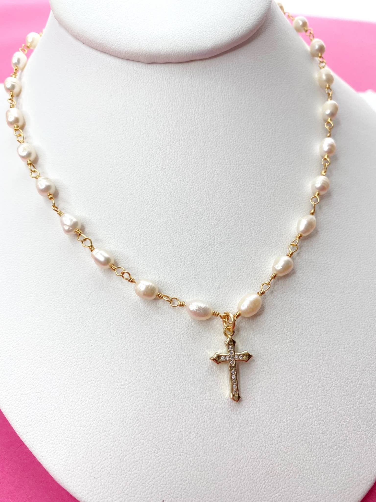 Jacee Cross Necklace - Mercantile213