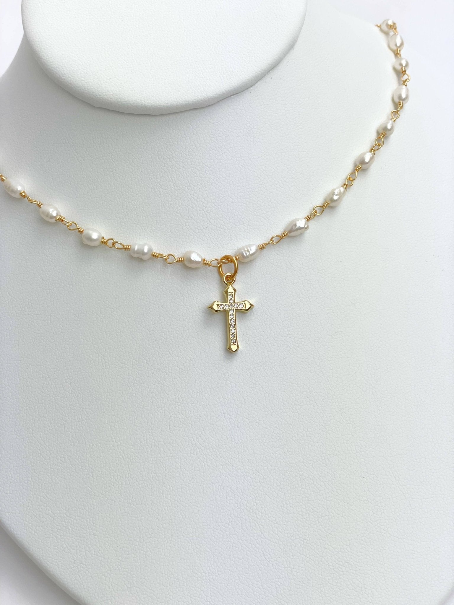 Jacee Cross Necklace - Mercantile213