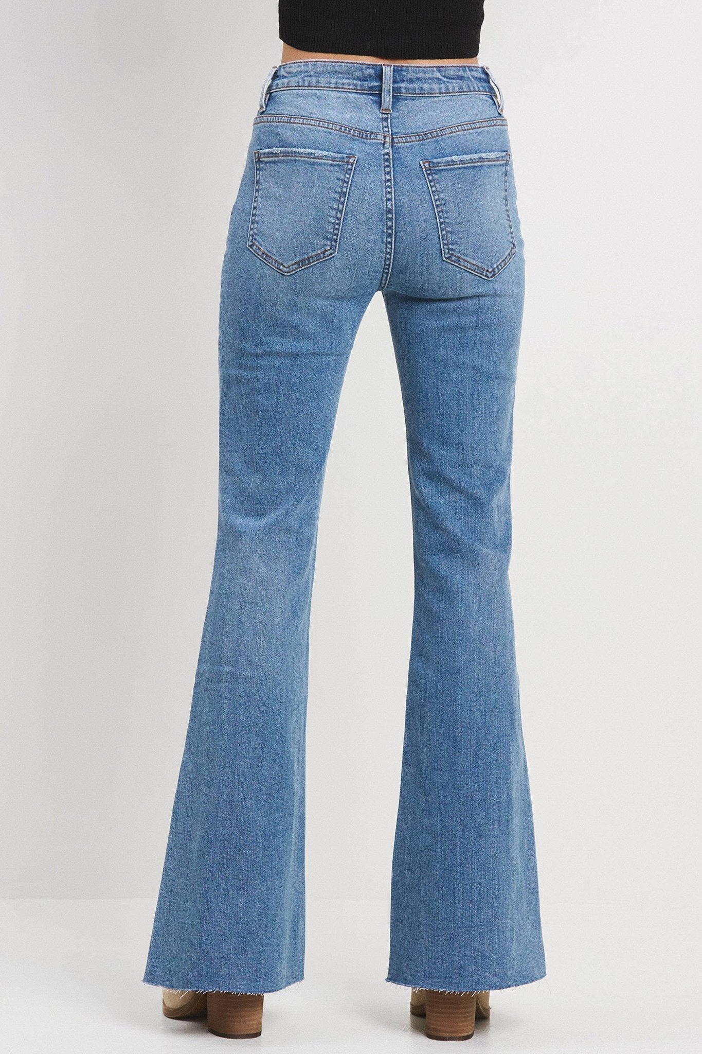 Jeally Jeans Button Flare - JJ3064 - Mercantile213
