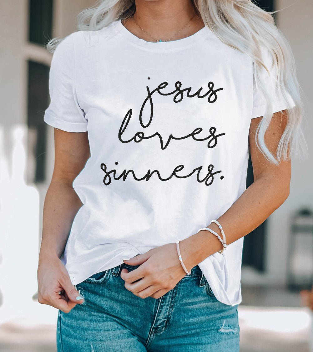 Jesus Loves Sinners Tee - Mercantile213