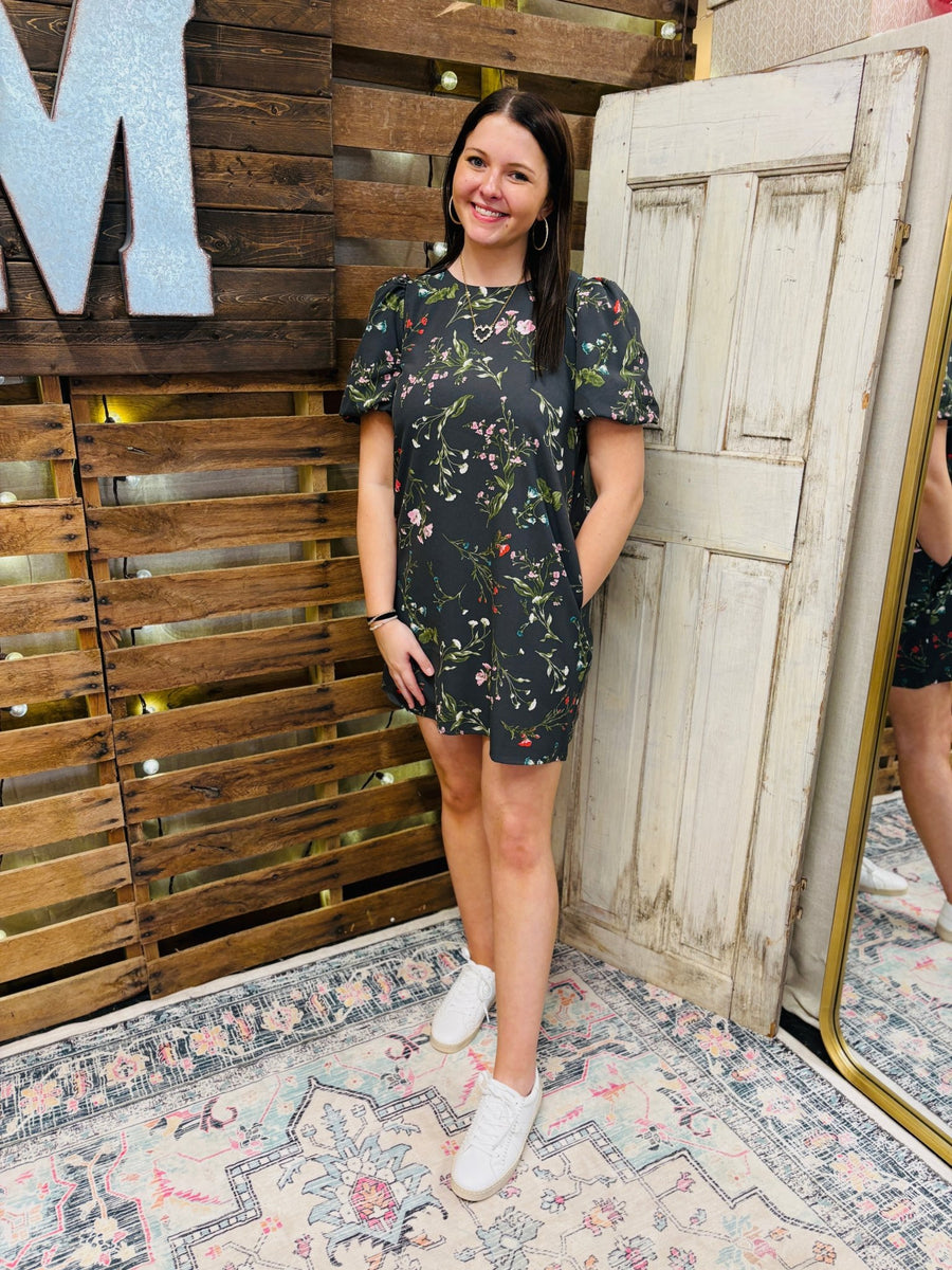 Jilly Floral Mini Dress - Mercantile213