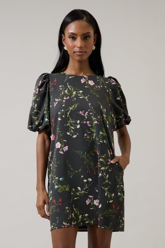 Jilly Floral Mini Dress - Mercantile213