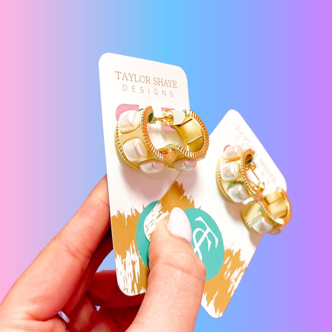 Josie Pearl Hoops - Mercantile213