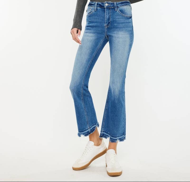 KanCan High Rise Crop Bootcut - KC20021M - Mercantile213