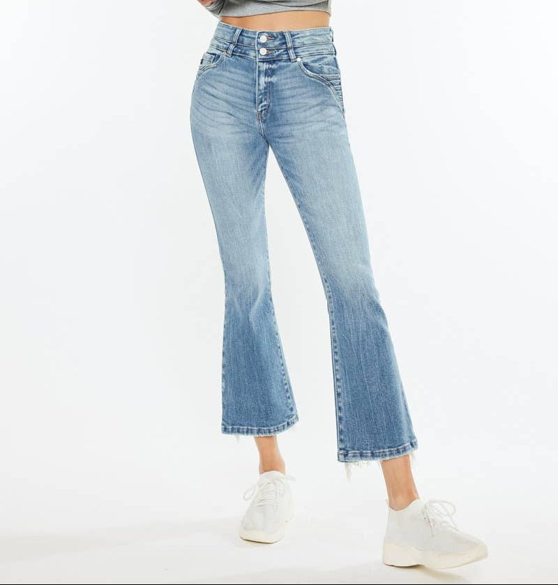 KanCan High Rise Crop Bootcut - KC2580M - Mercantile213