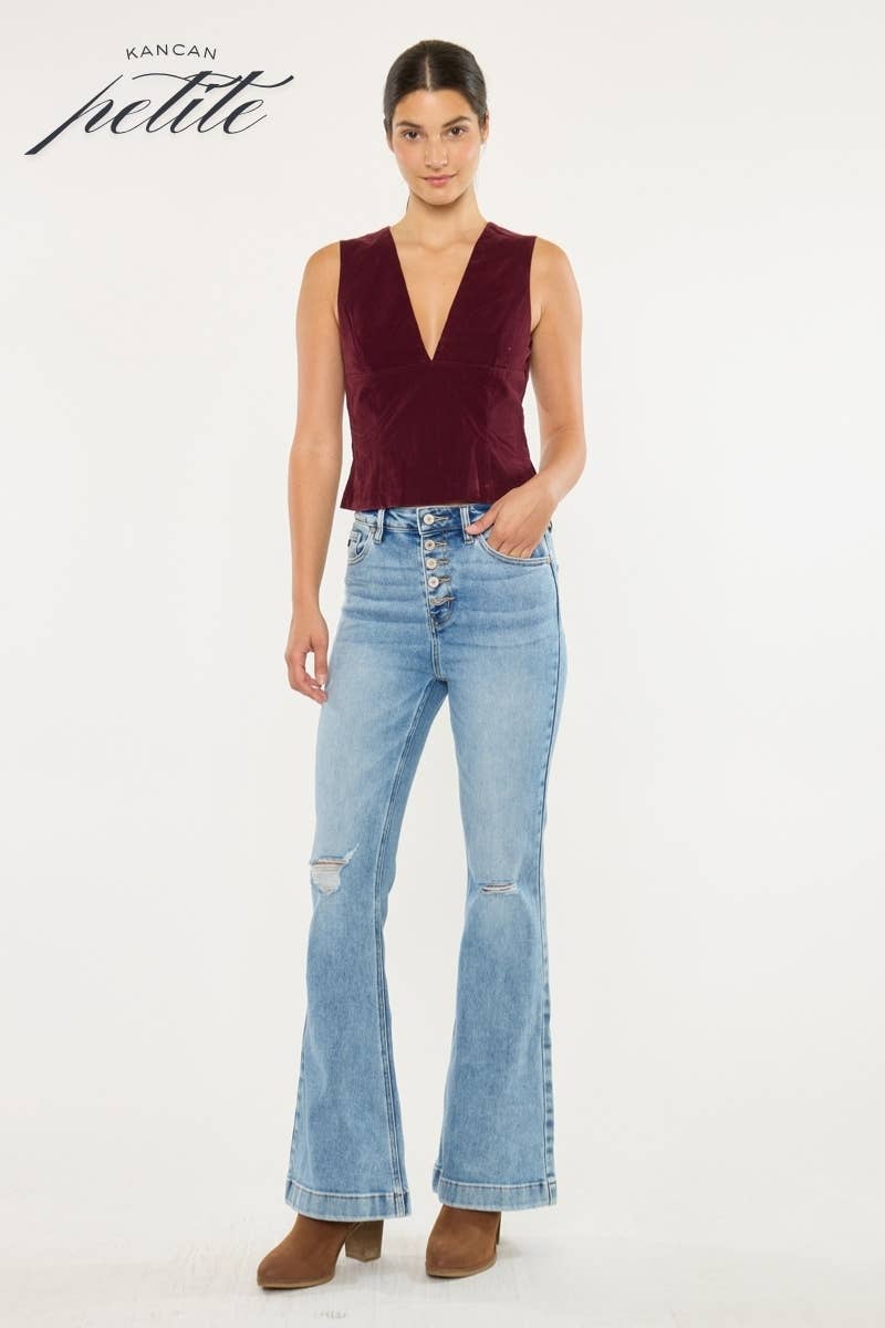 Kancan Trouser Flare Jeans - KC8596L - Mercantile213