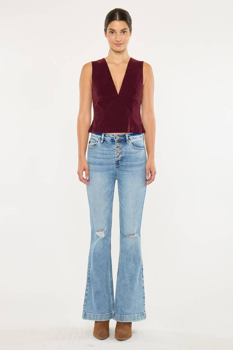 Kancan Trouser Flare Jeans - KC8596L - Mercantile213
