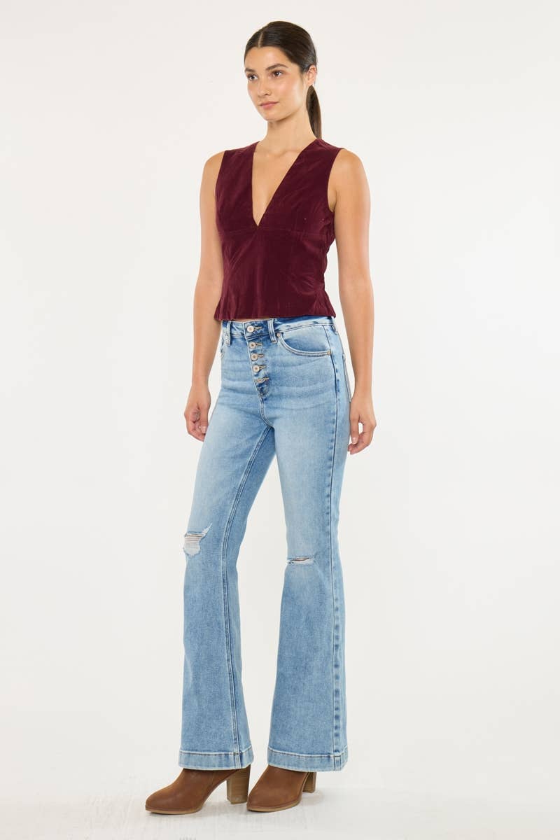 Kancan Trouser Flare Jeans - KC8596L - Mercantile213