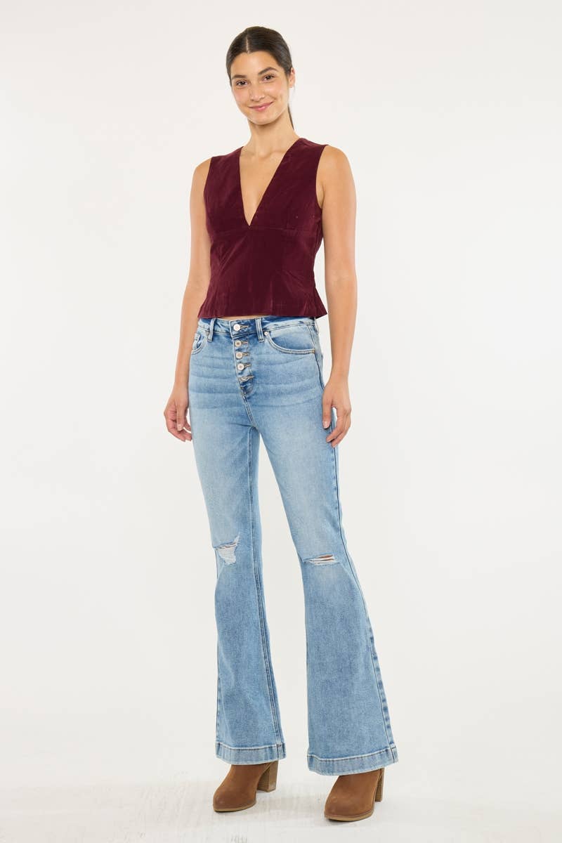 Kancan Trouser Flare Jeans - KC8596L - Mercantile213