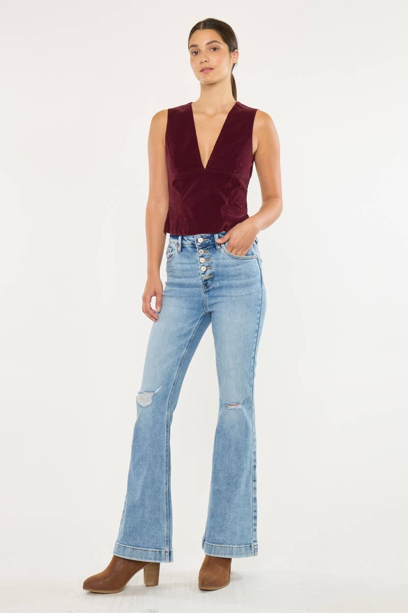 Kancan Trouser Flare Jeans - KC8596L - Mercantile213