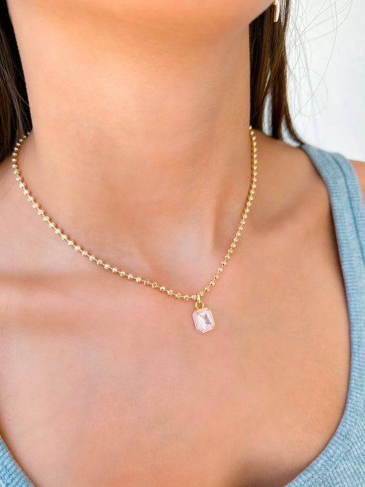 Katie Necklace: White - Mercantile213