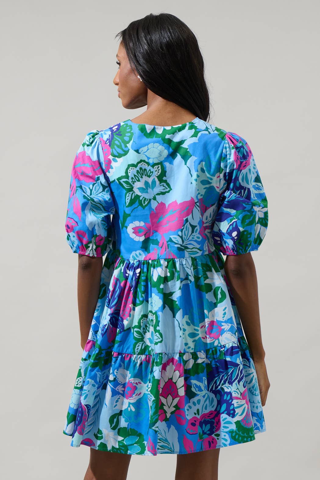 Lavera Floral Mini Dress - Mercantile213