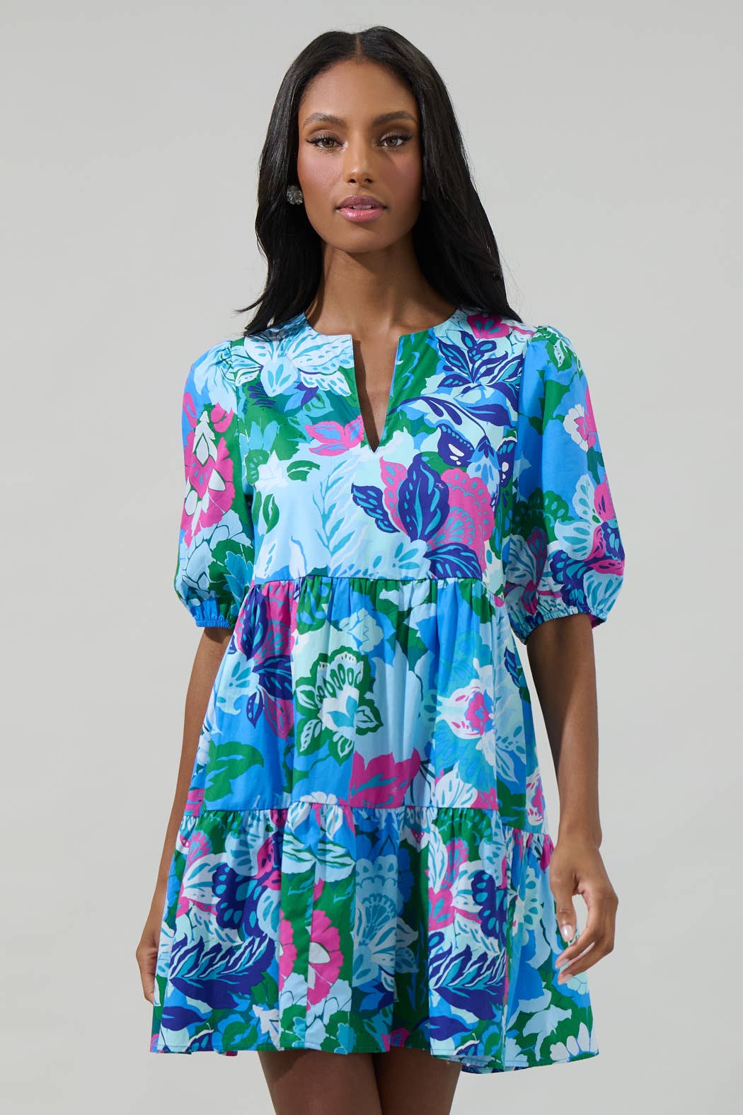 Lavera Floral Mini Dress - Mercantile213