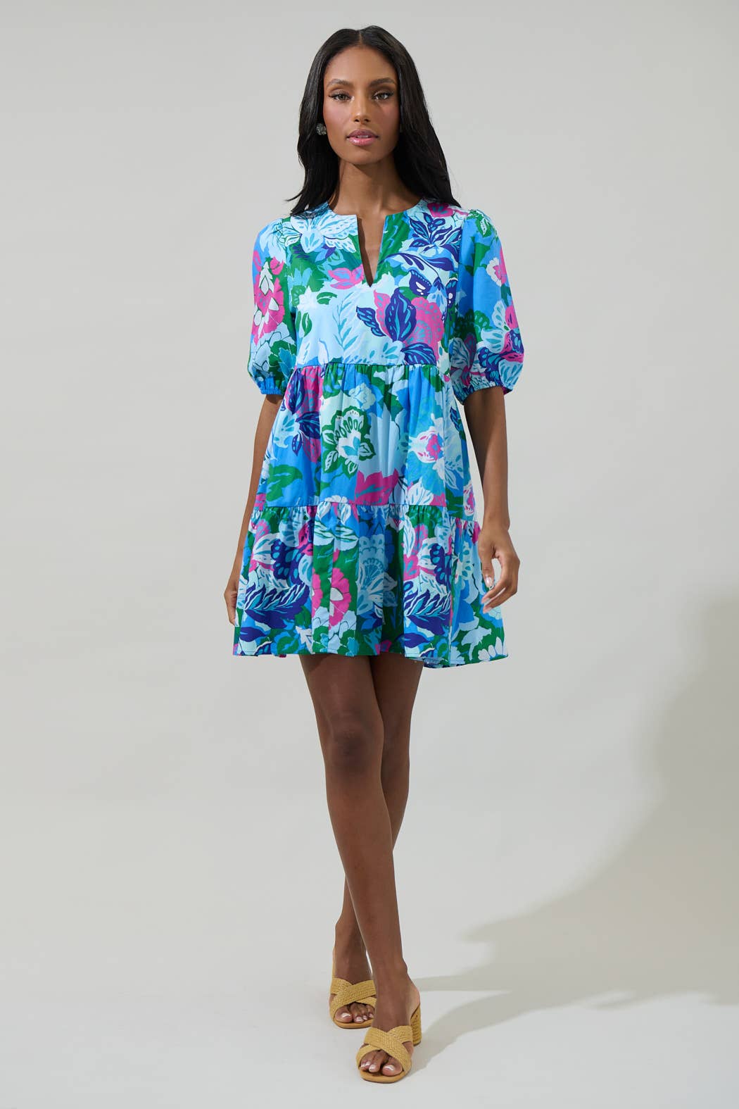 Lavera Floral Mini Dress - Mercantile213