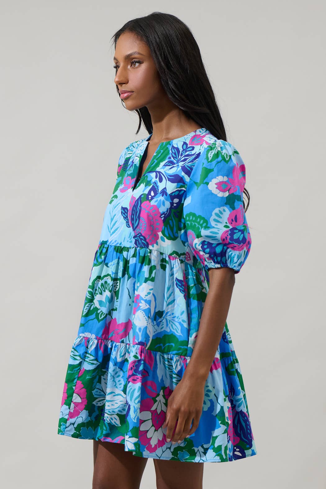 Lavera Floral Mini Dress - Mercantile213