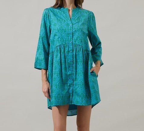 Leila Floral Mini Dress - Mercantile213