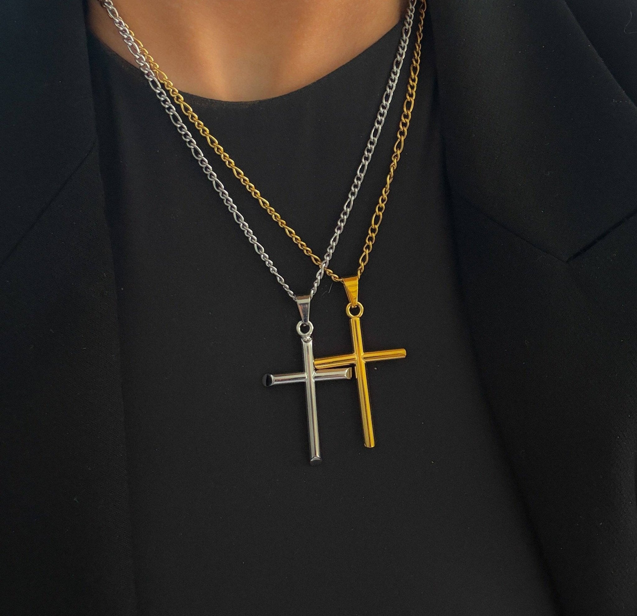 Lg Cross Necklace - Mercantile213