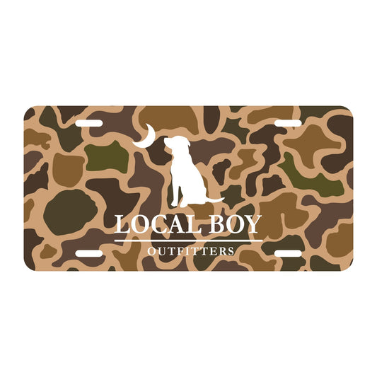 License Plate - Old School Camo - Mercantile213