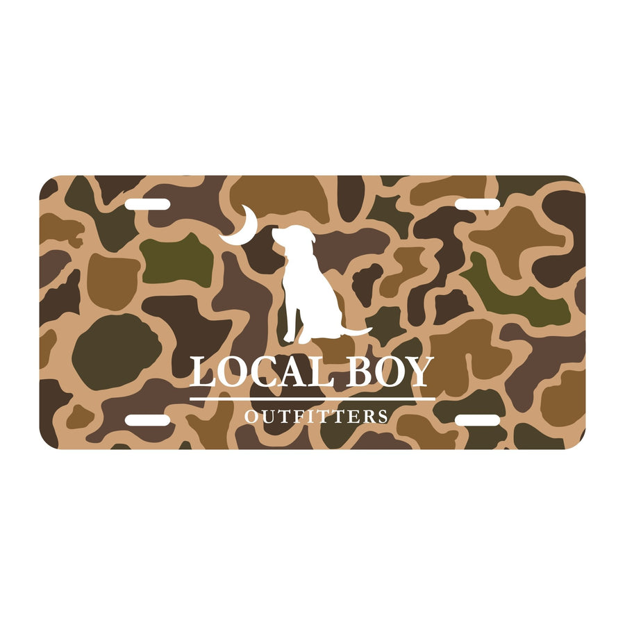License Plate - Old School Camo - Mercantile213