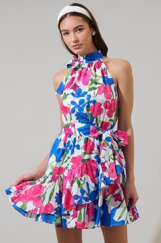 Liran Floral Mini Dress - Mercantile213