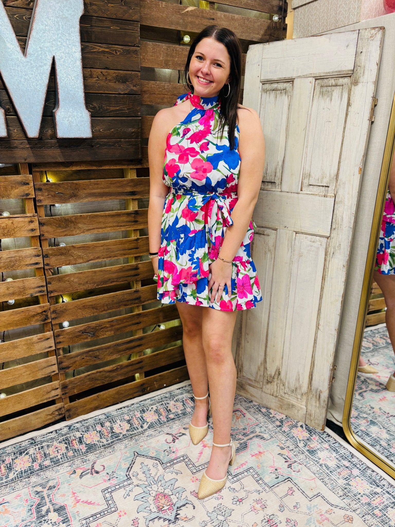 Liran Floral Mini Dress - Mercantile213