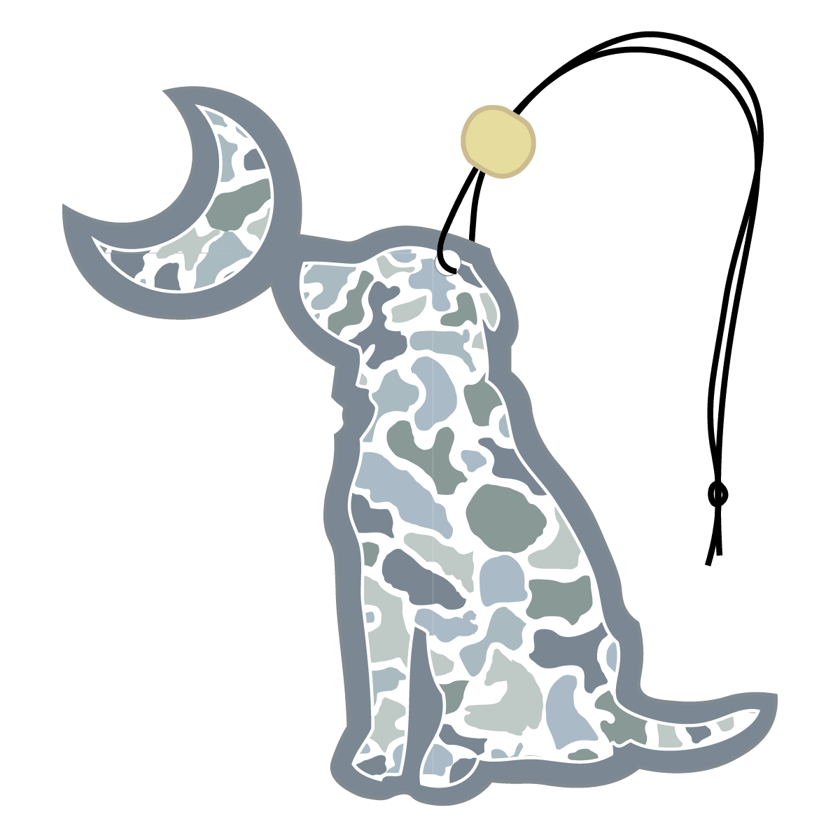 Local Boy Air Freshener: LCF Coast Dog & Moon - Mercantile213