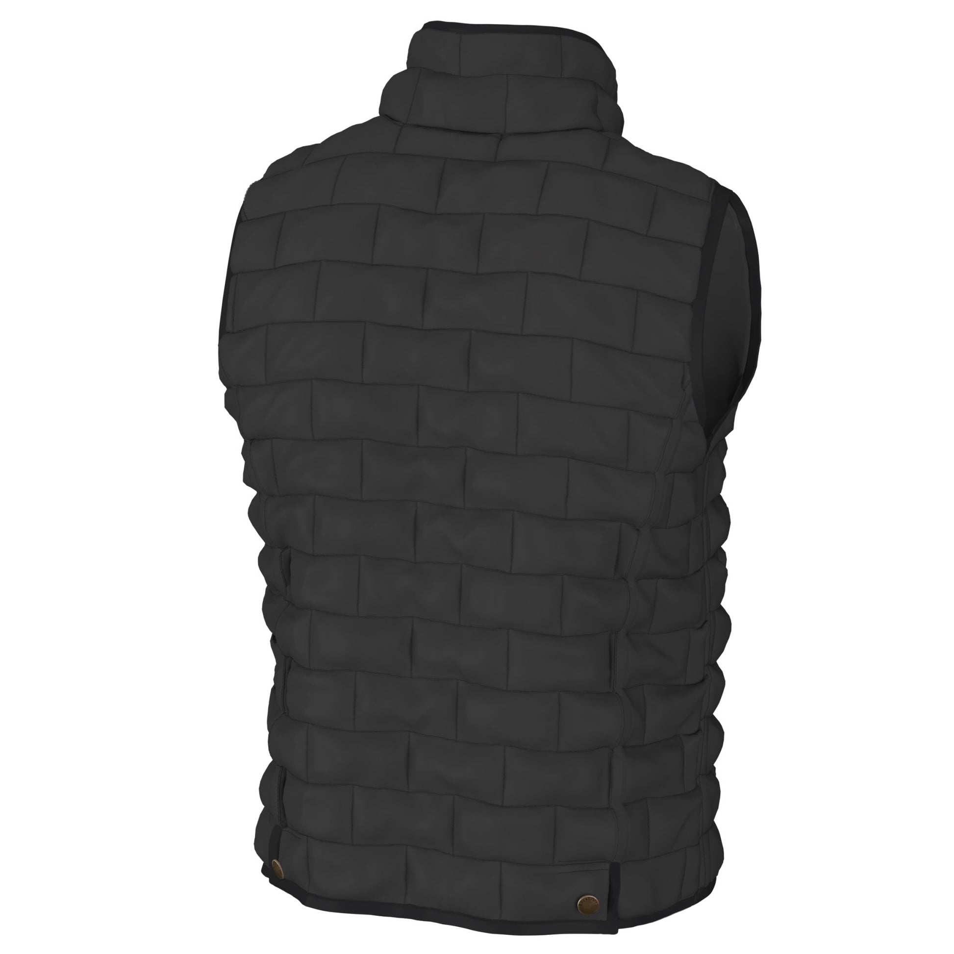 Local Boy Brick Quilted Vest - Charcoal - Mercantile213