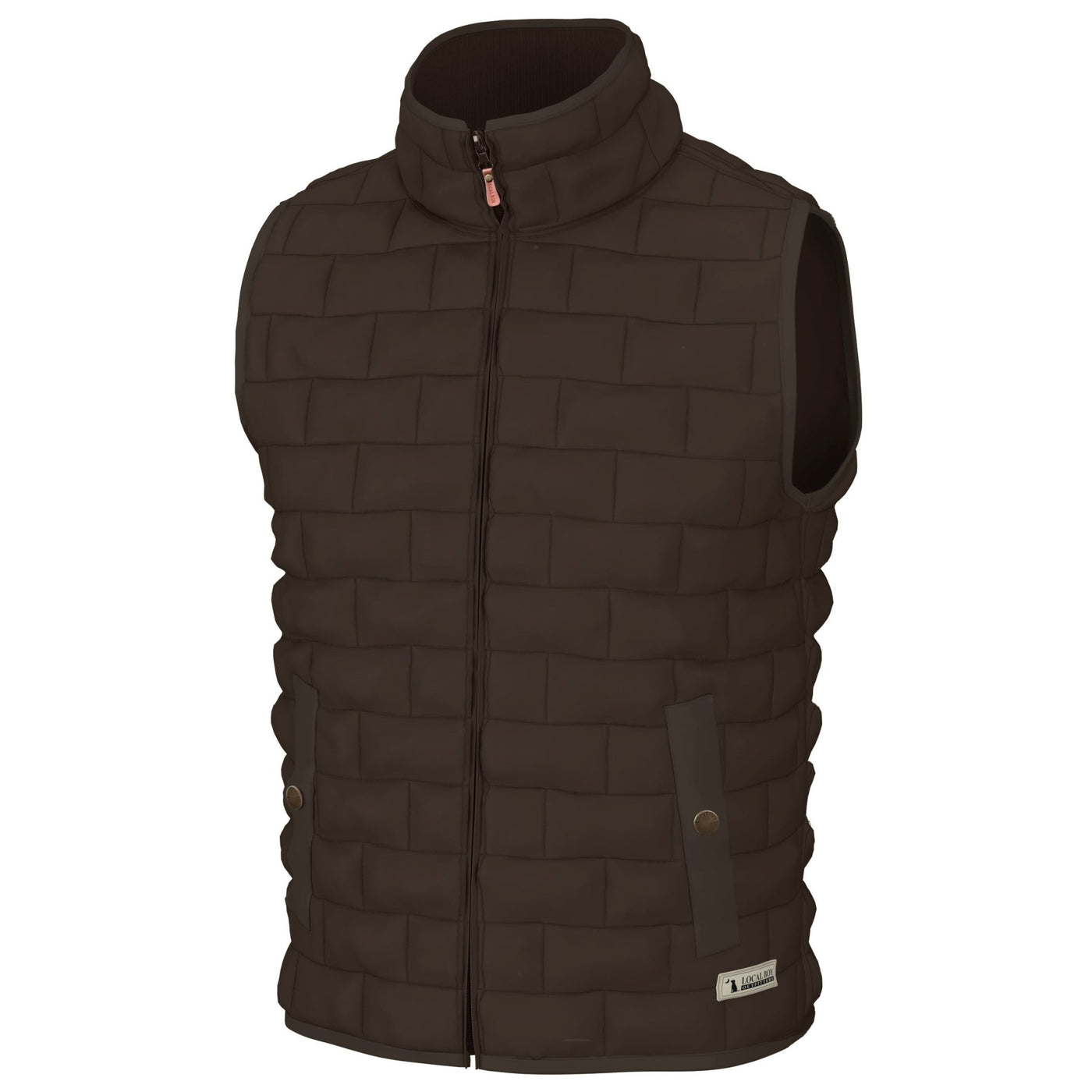 Local Boy Brick Quilted Vest - COF - Mercantile213