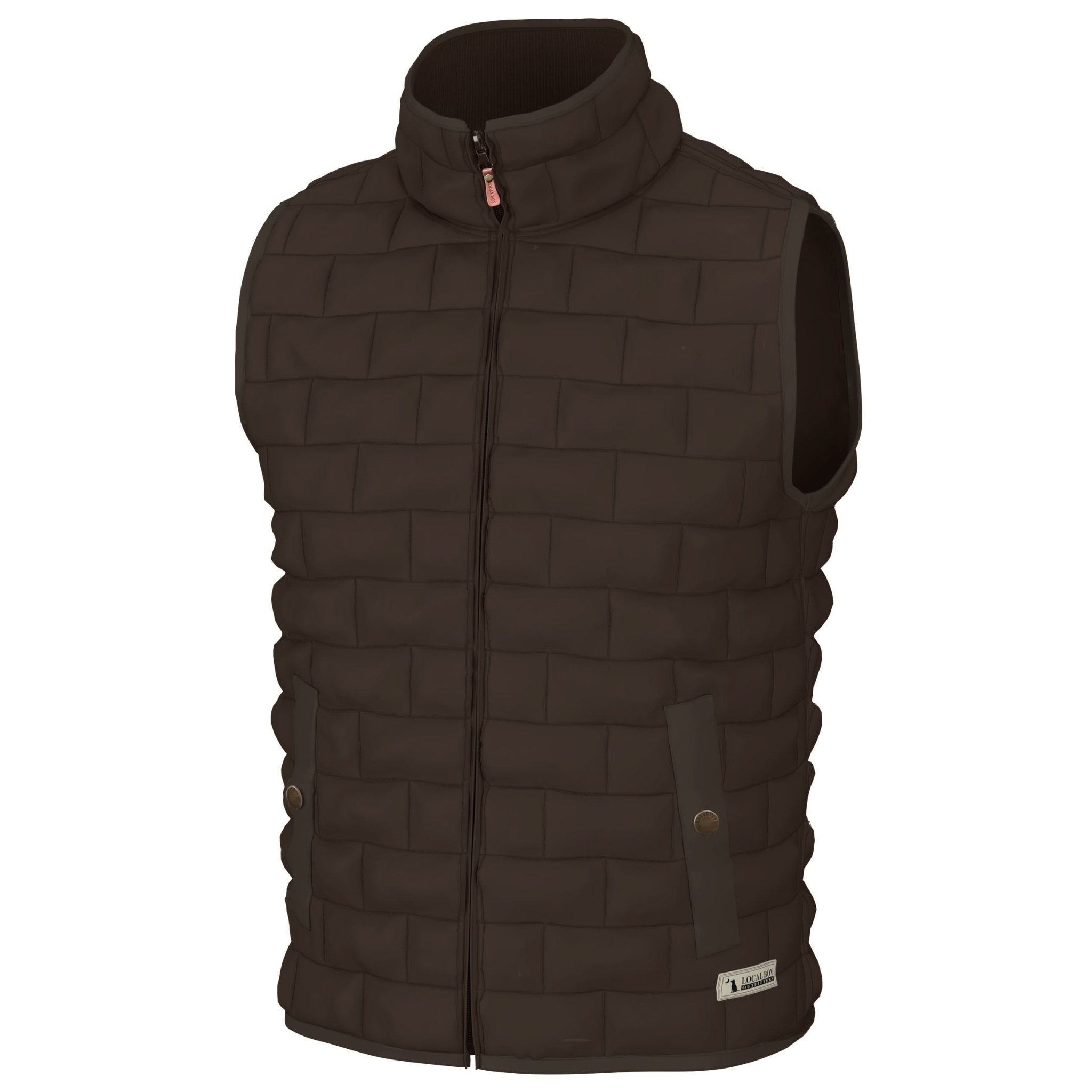 Local Boy Brick Quilted Vest - COF - Mercantile213