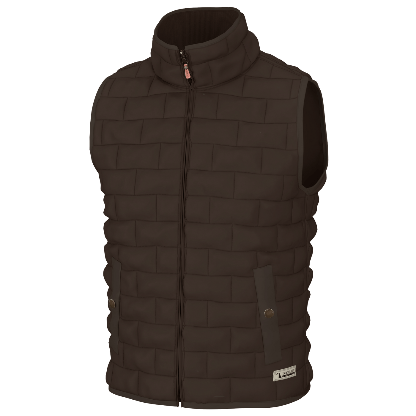 Local Boy Brick Quilted Vest - COF - Mercantile213