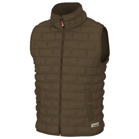 Local Boy Brick Quilted Vest - Mocha - Mercantile213