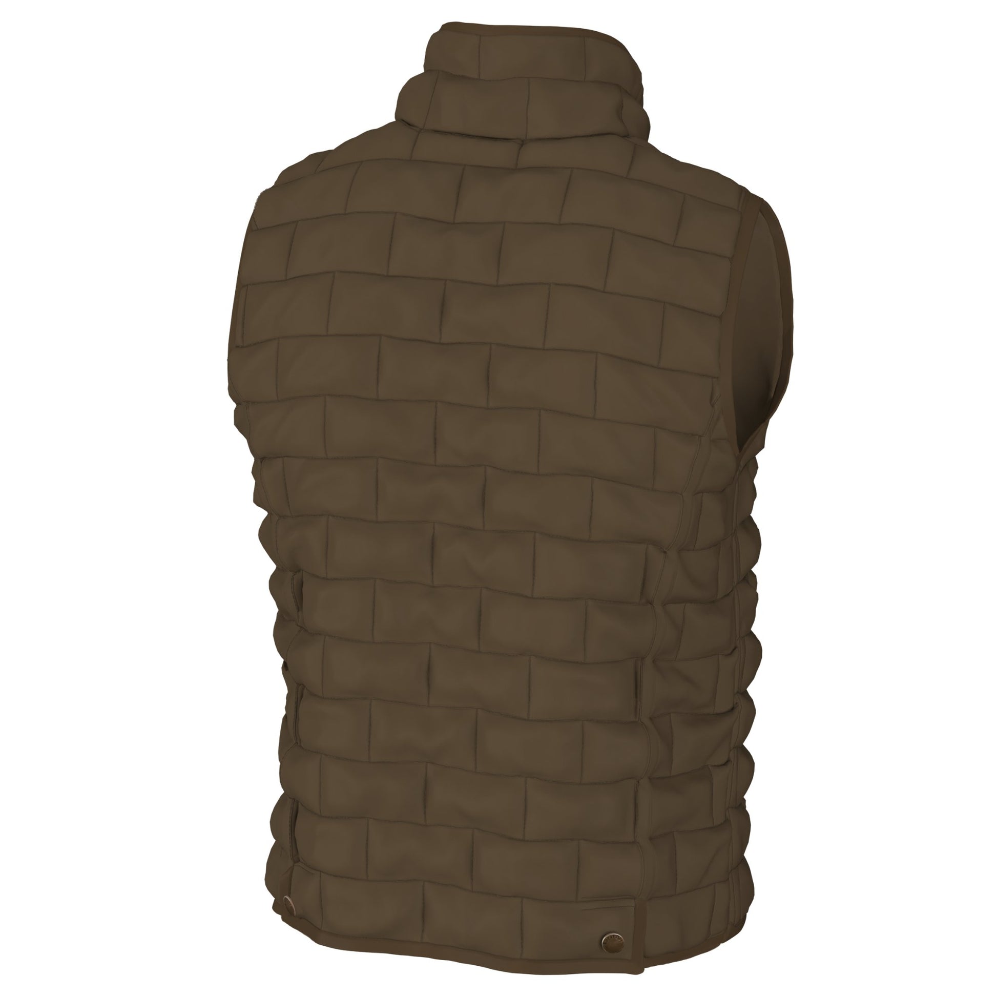 Local Boy Brick Quilted Vest - Mocha - Mercantile213