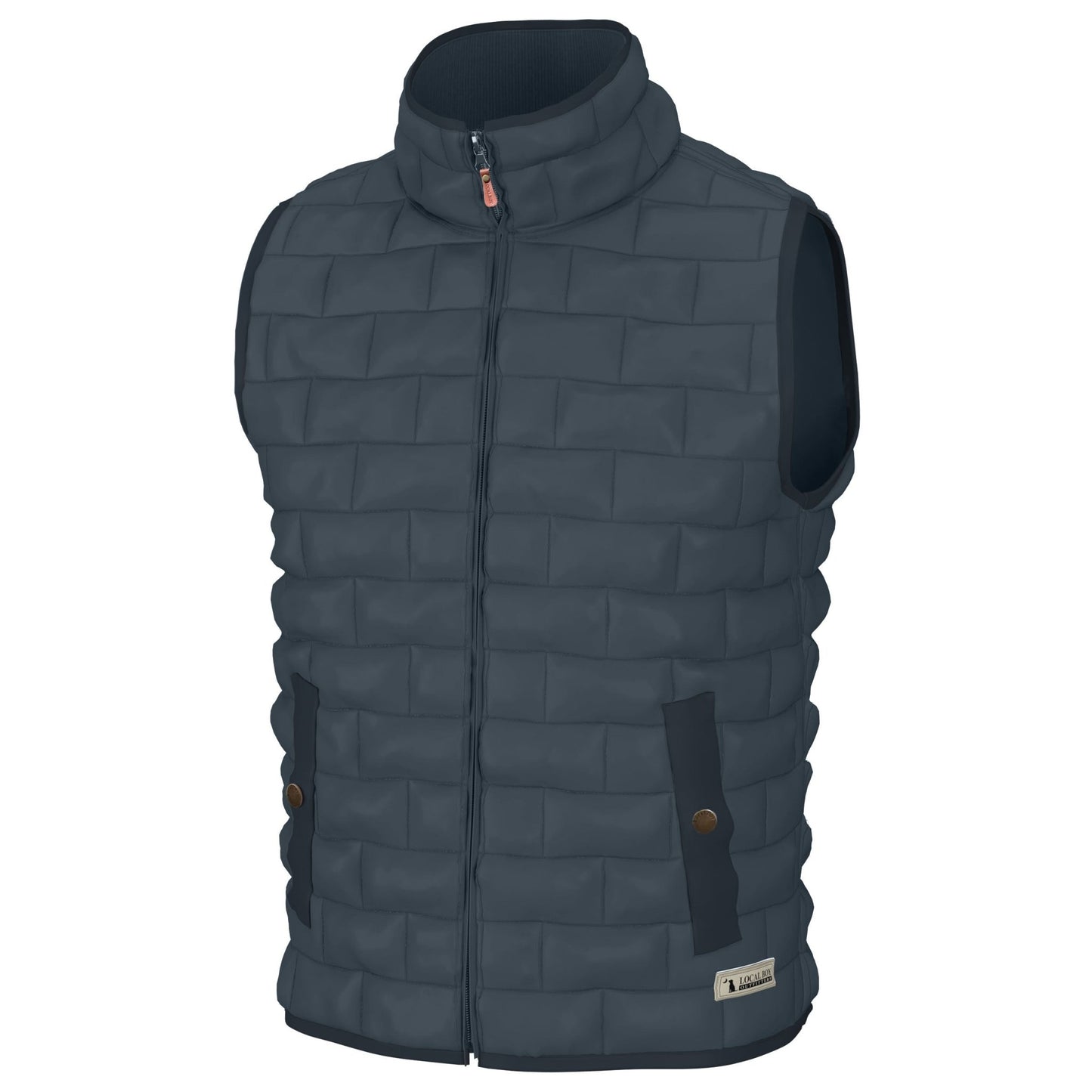 Local Boy Brick Quilted Vest - SLT - Mercantile213