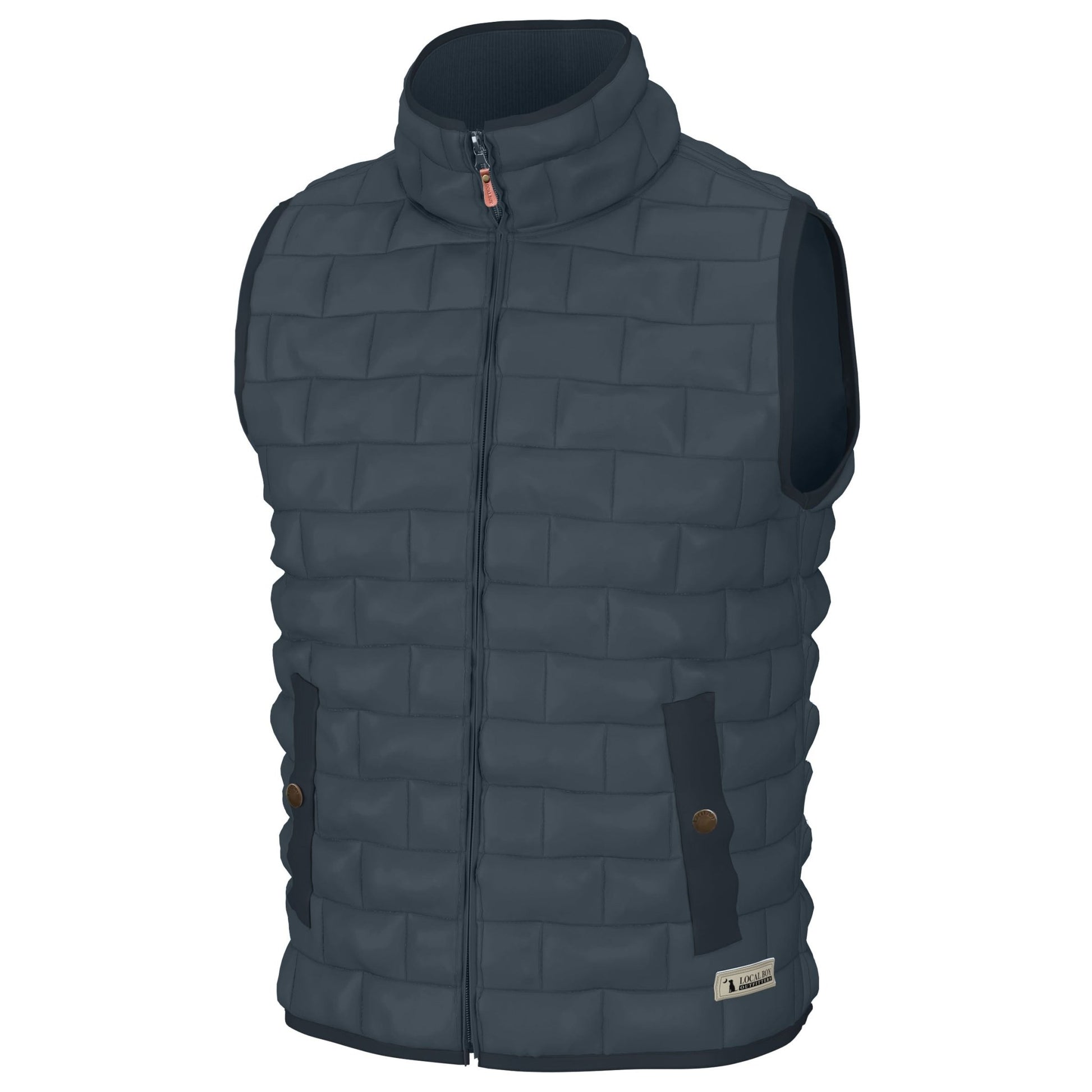 Local Boy Brick Quilted Vest - SLT - Mercantile213