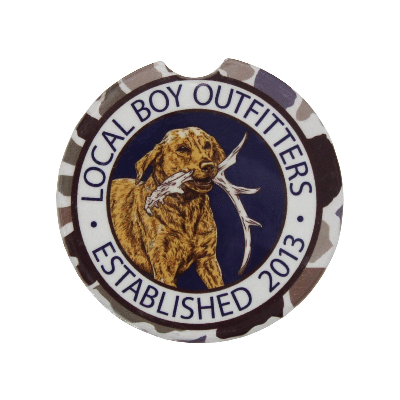 Local Boy Car Coaster - Antler Retrieve - Mercantile213