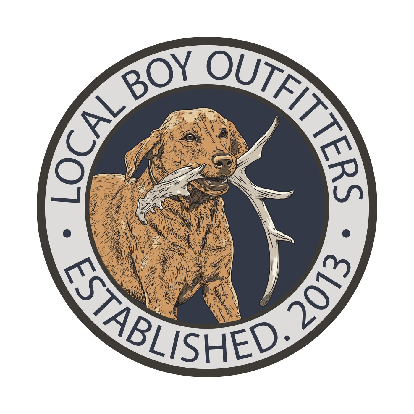 Local Boy Decal - Antler Retrieve - Mercantile213
