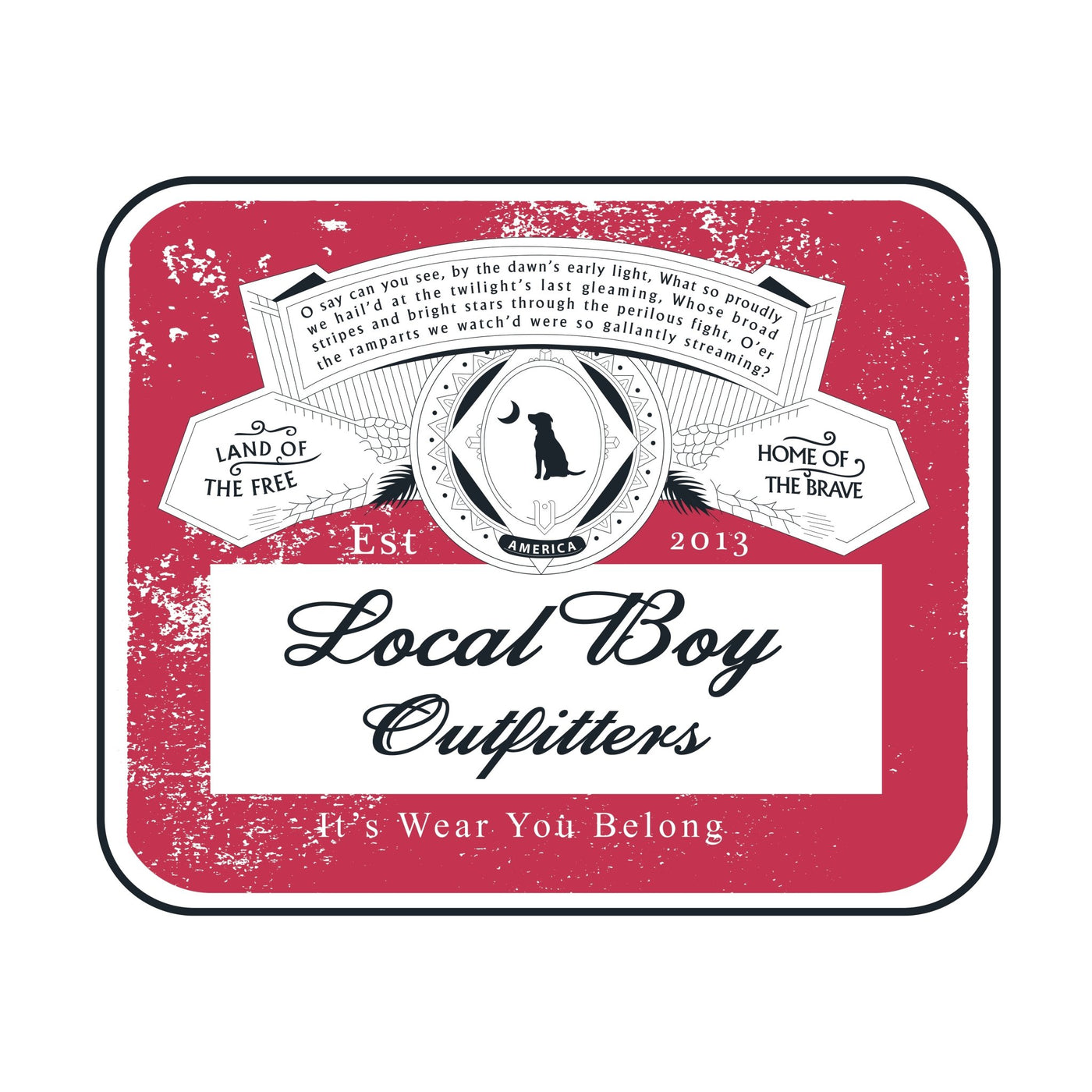 Local Boy Decal - Bud Heavy - Mercantile213