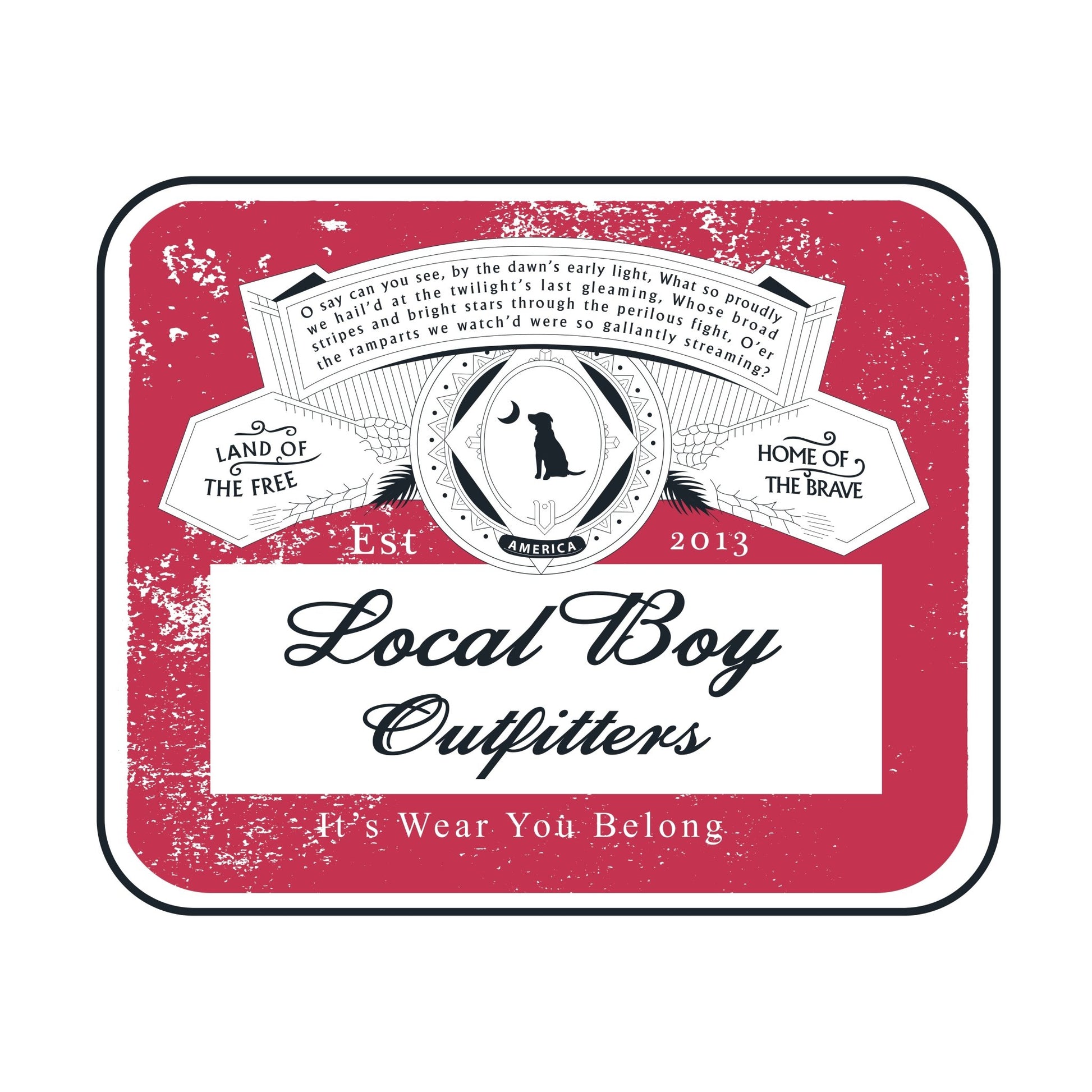 Local Boy Decal - Bud Heavy - Mercantile213