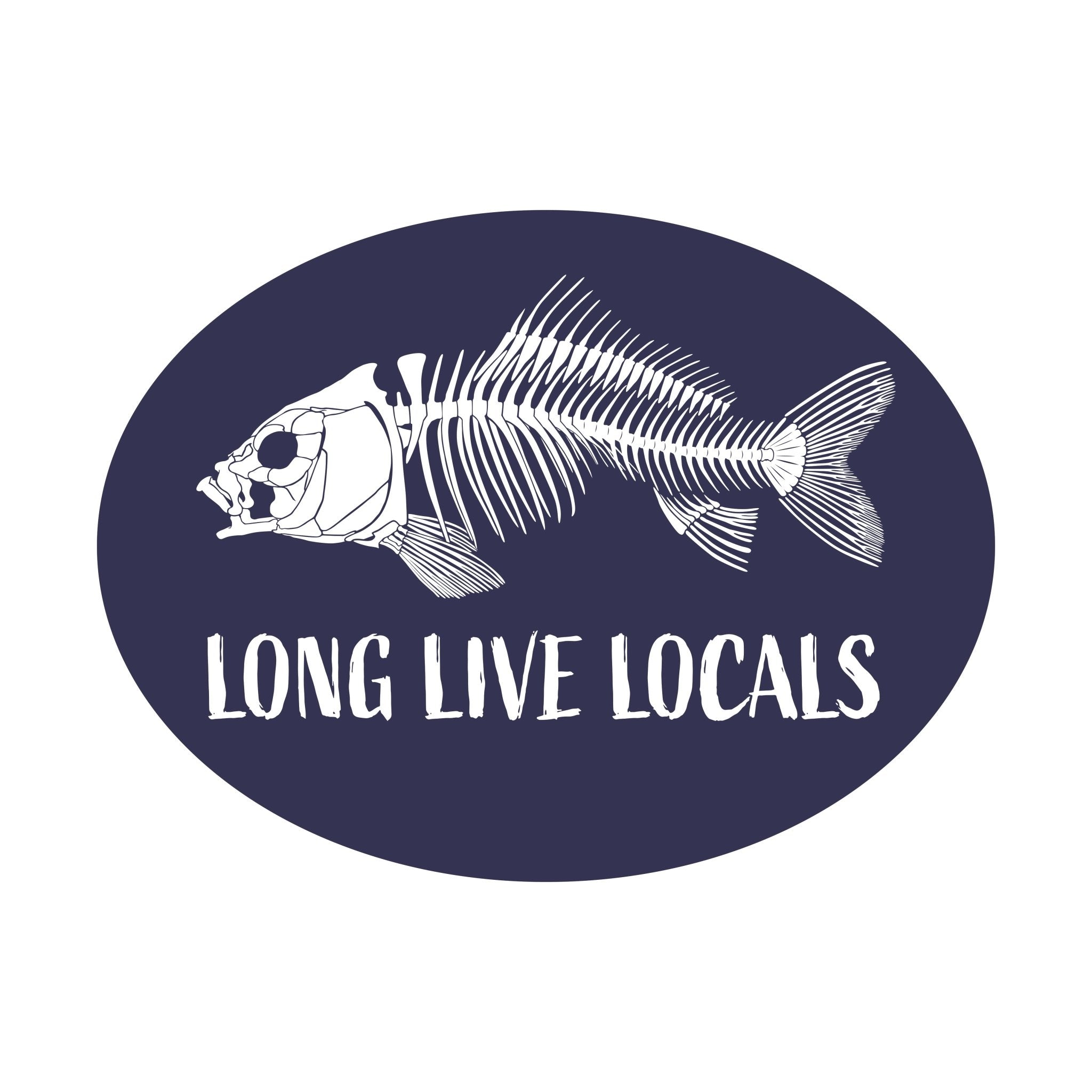 Local Boy Decal - Fish Bones - Mercantile213