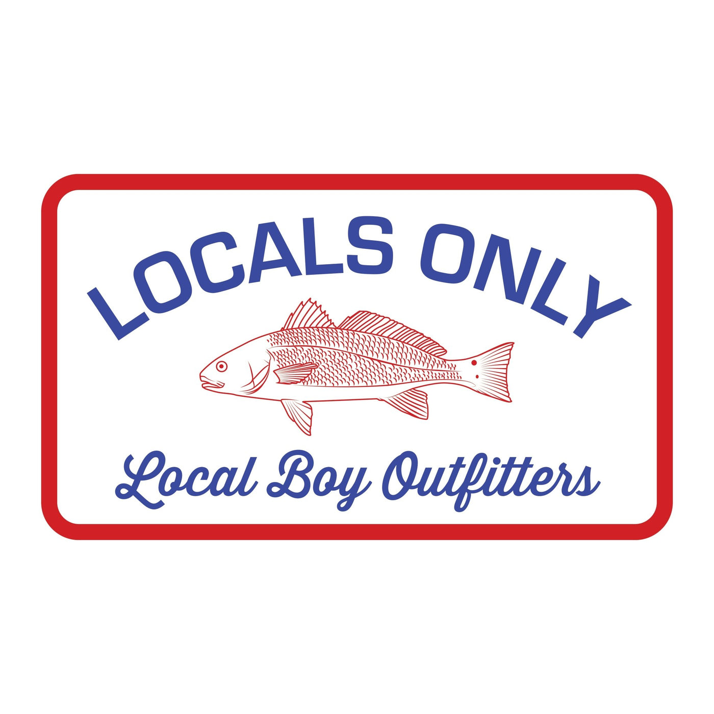 Local Boy Decal - Fisherman Patch - Mercantile213