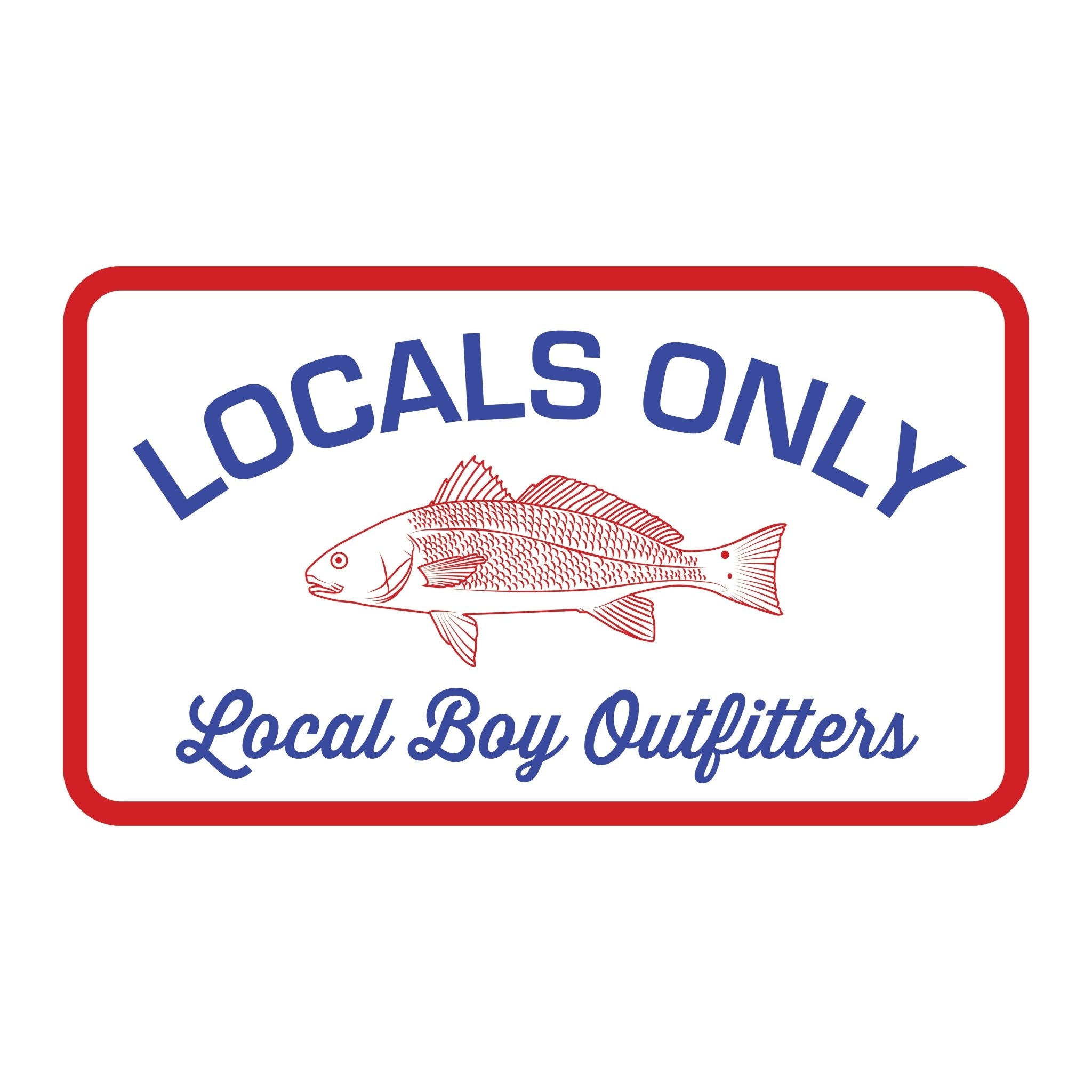 Local Boy Decal - Fisherman Patch - Mercantile213