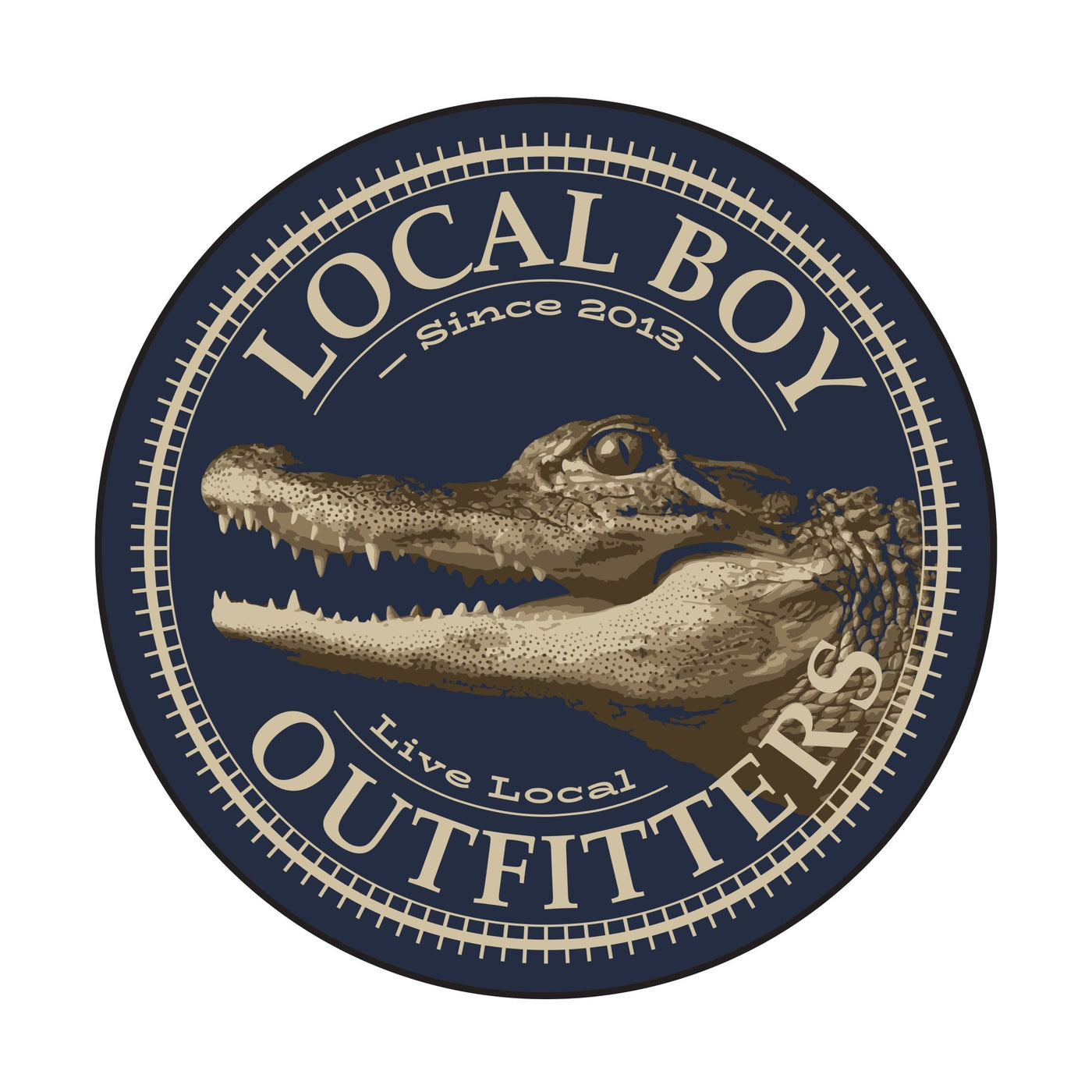 Local Boy Decal - Gator Stamp - Mercantile213