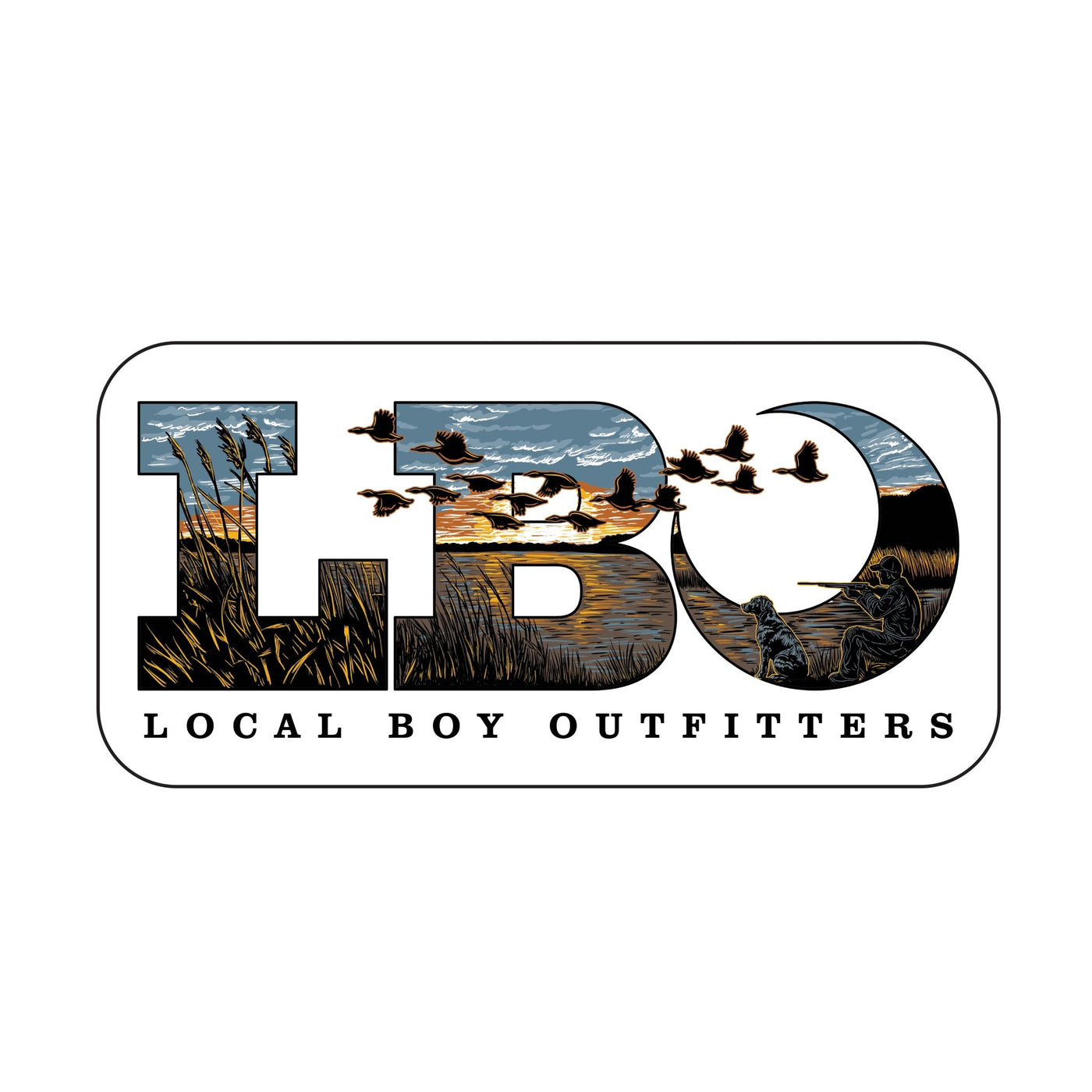 Local Boy Decal - LBO Marsh Scene - Mercantile213