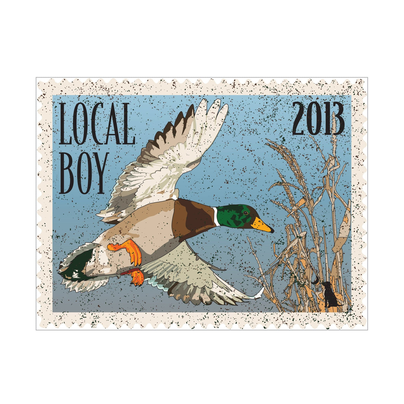 Local Boy Decal - Mallard Stamp - Mercantile213