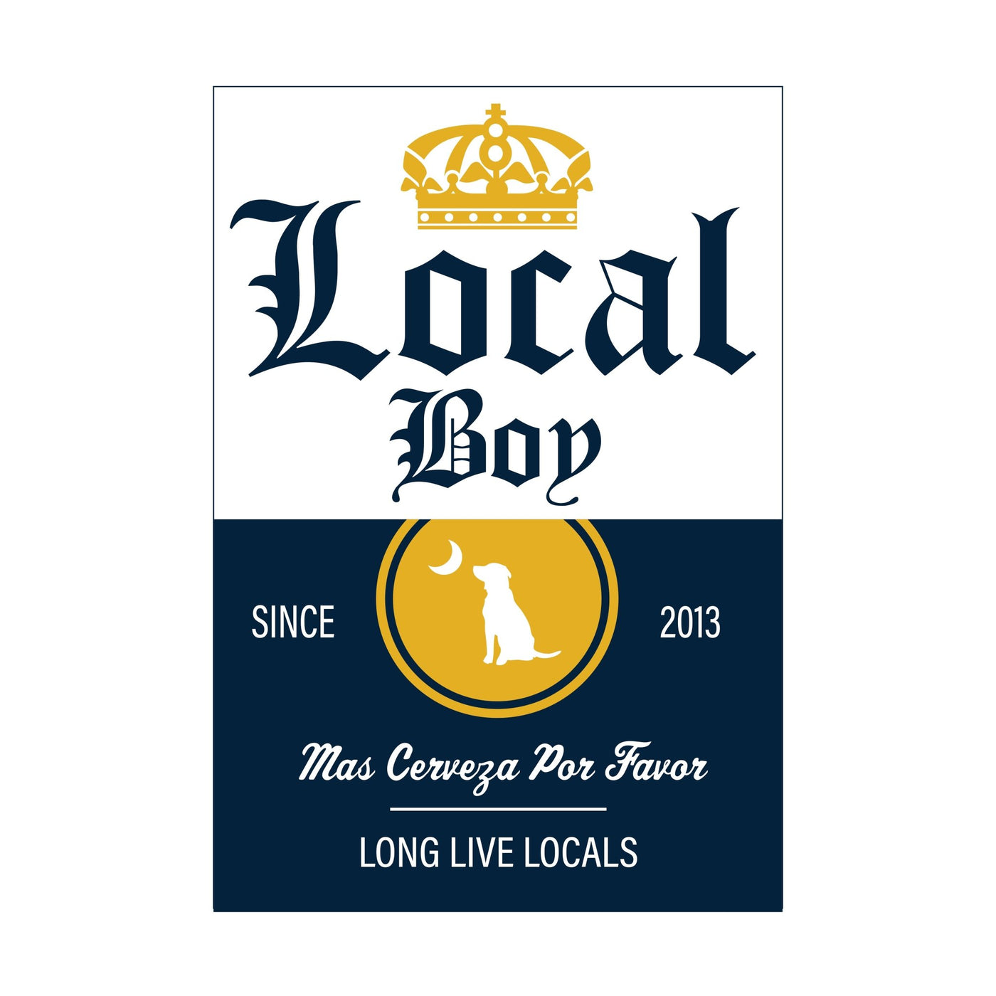 Local Boy Decal - Mas Cerveza - Mercantile213