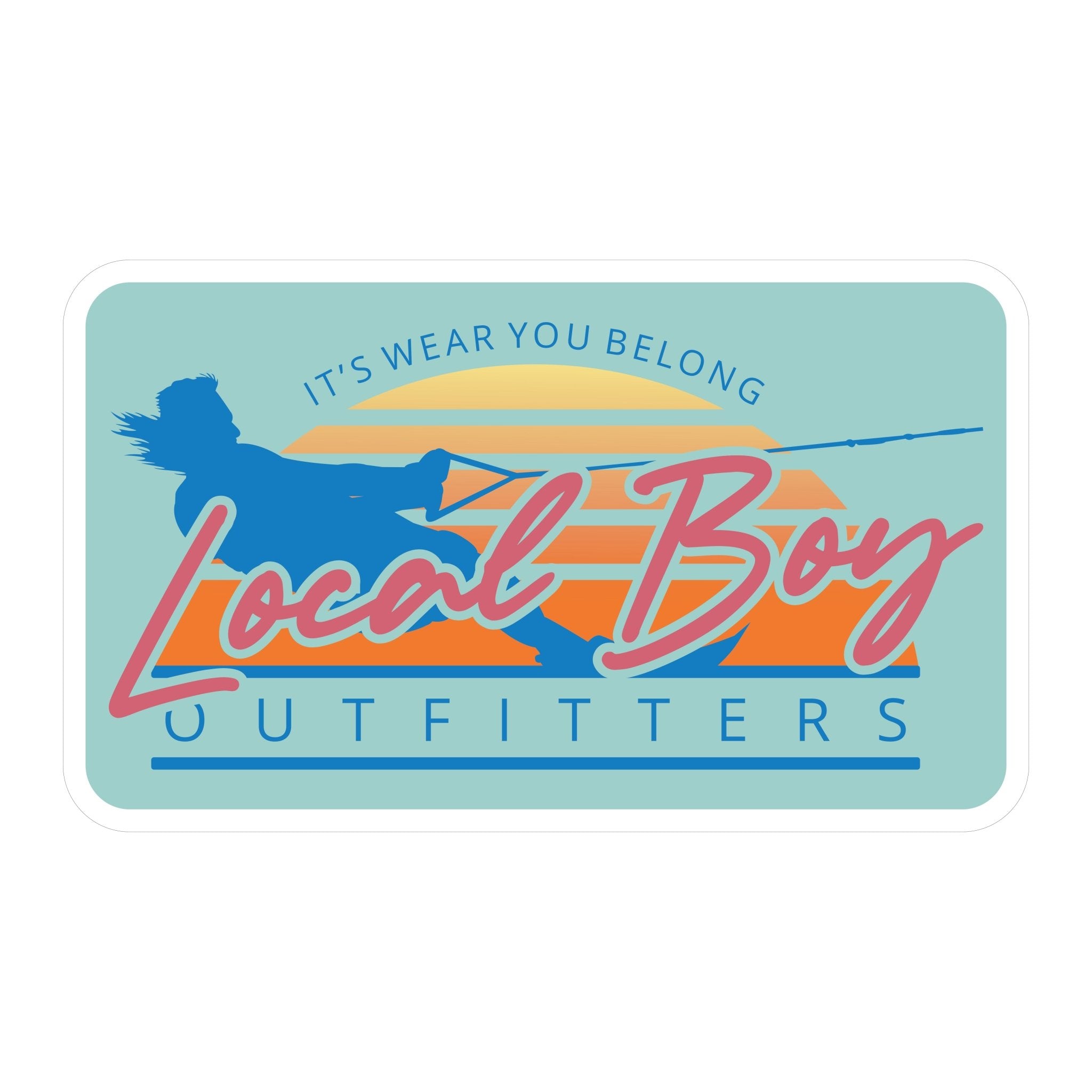 Local Boy Decal - Mullet Man - Mercantile213