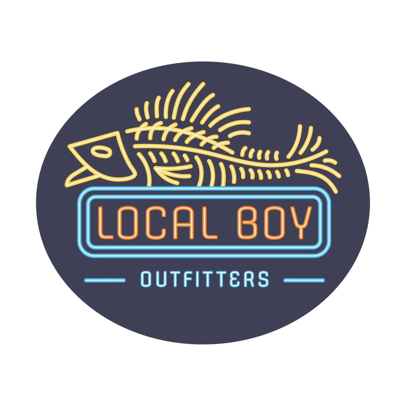Local Boy Decal - Neon Fossil - Mercantile213