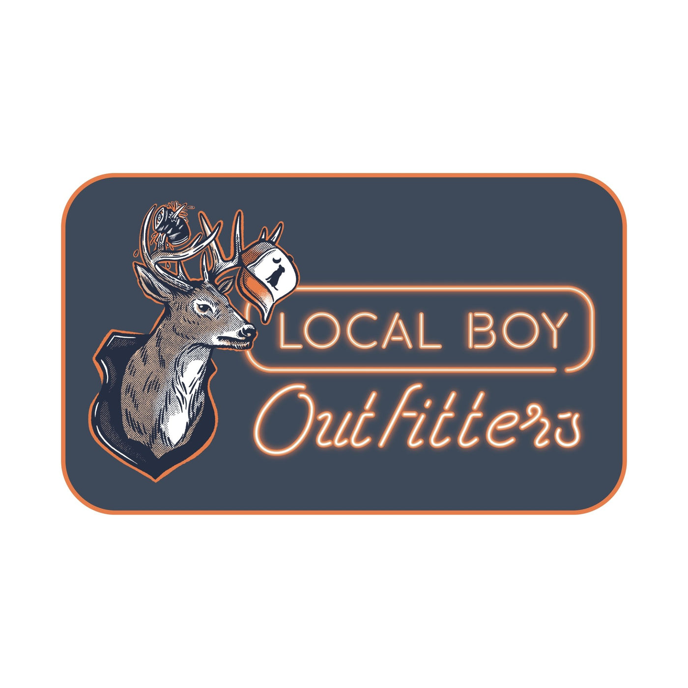 Local Boy Decal - Neon Mount - Mercantile213