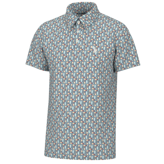 Local Boy Dirty Myrtle Old Fashioned Polo - Gray - Mercantile213