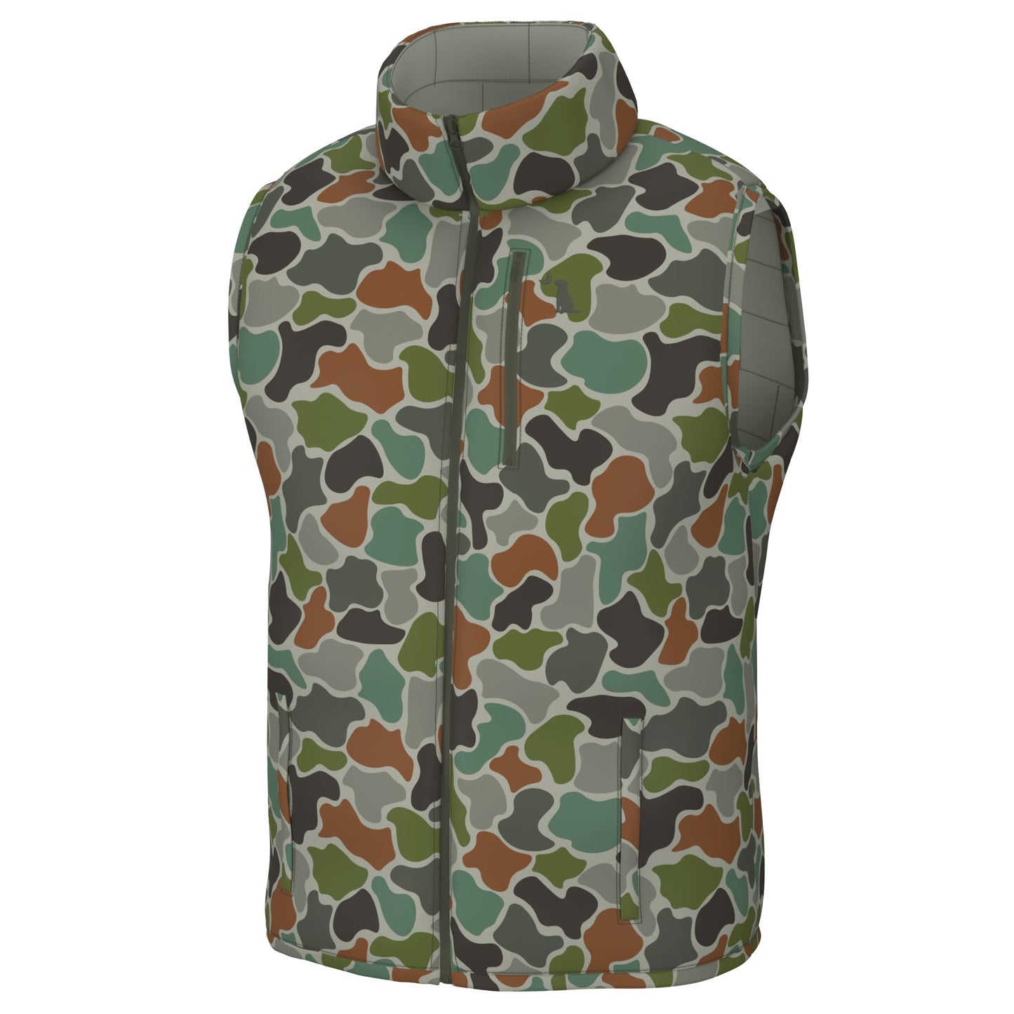 Local Boy Duck Down Vest - Forest Camo - Mercantile213